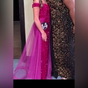 magenta pageant / prom dress !